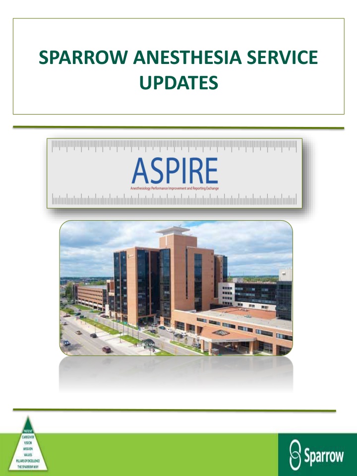 sparrow anesthesia service updates