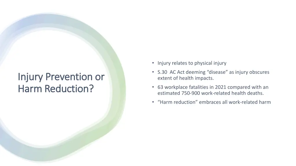 injury relates to physical injury