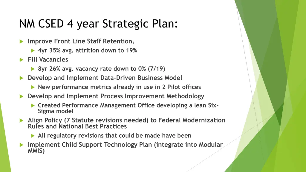 nm csed 4 year strategic plan