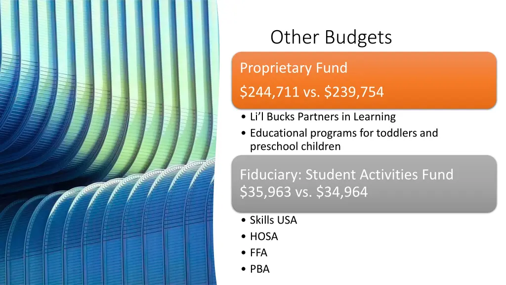 other budgets 1