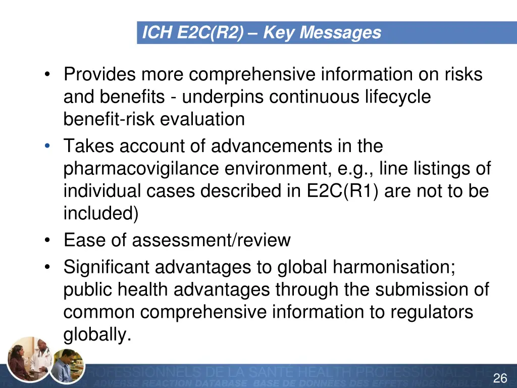ich e2c r2 key messages