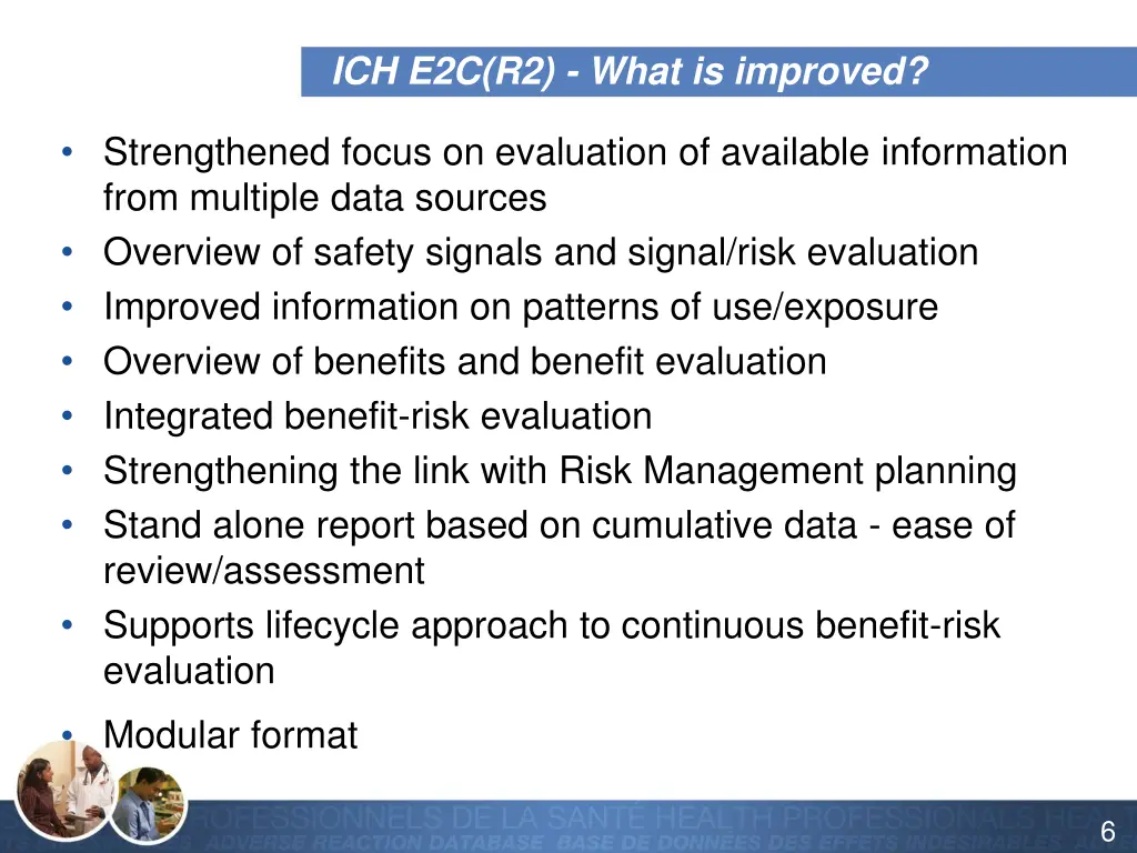 ich e2c r2 what is improved