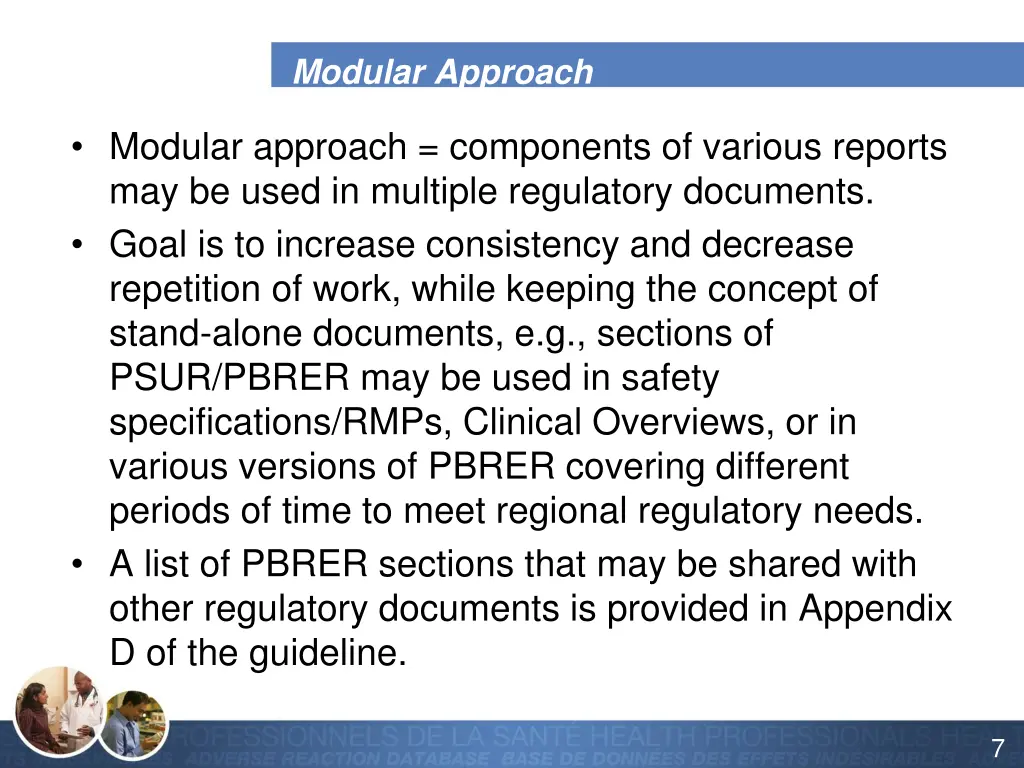 modular approach