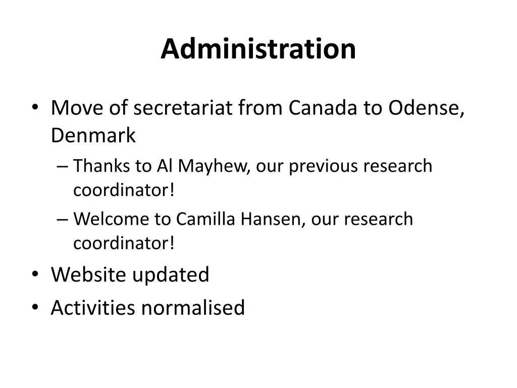 administration