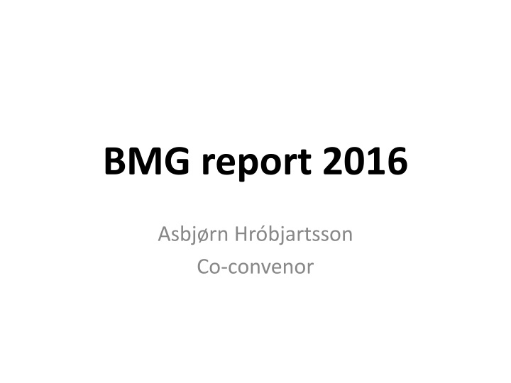 bmg report 2016