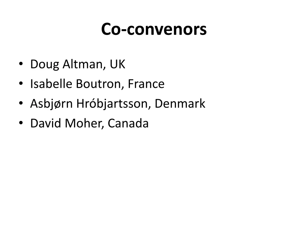 co convenors