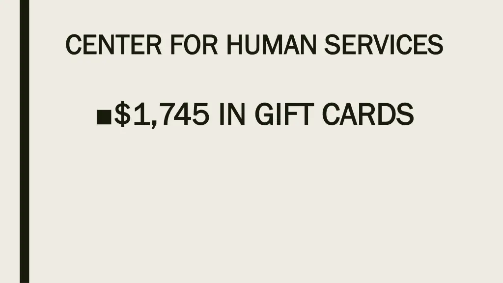 center for human services center for human
