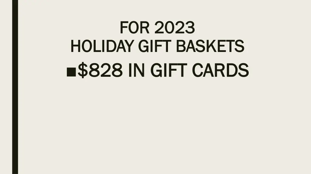 for 2023 for 2023
