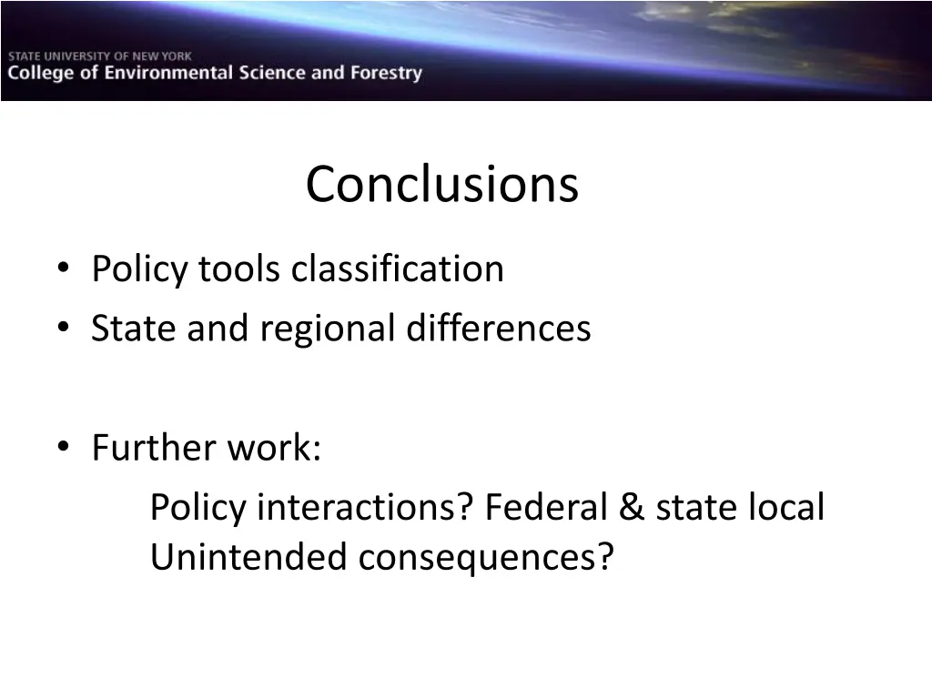 conclusions