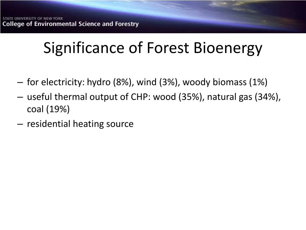 significance of forest bioenergy