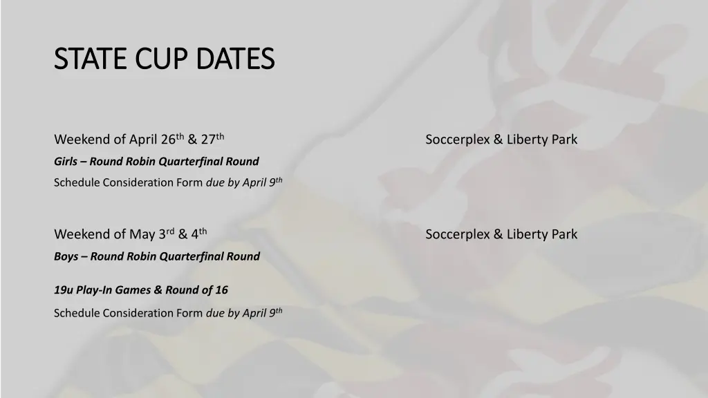 state cup dates state cup dates 1