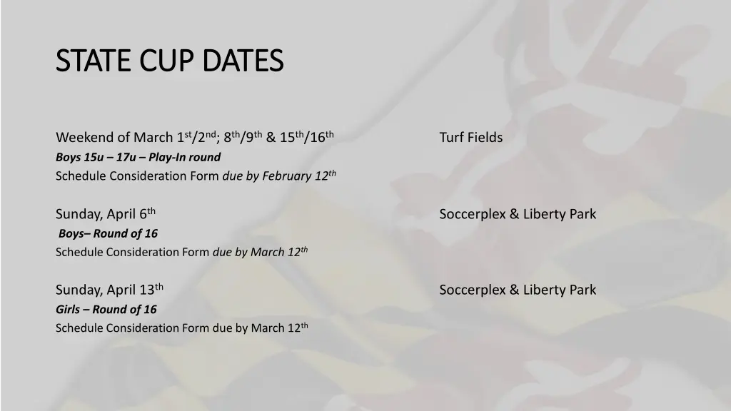 state cup dates state cup dates