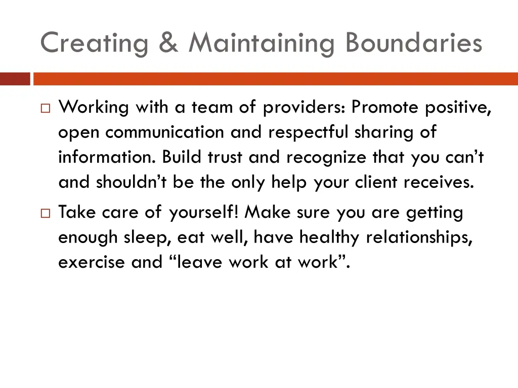 creating maintaining boundaries 2
