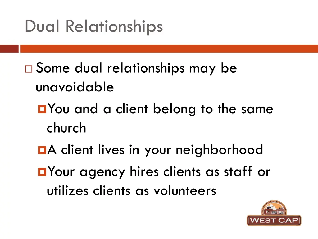 dual relationships
