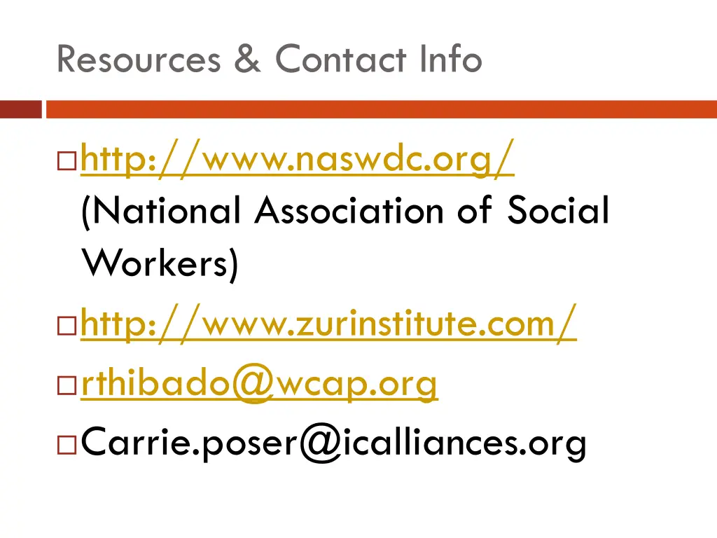 resources contact info