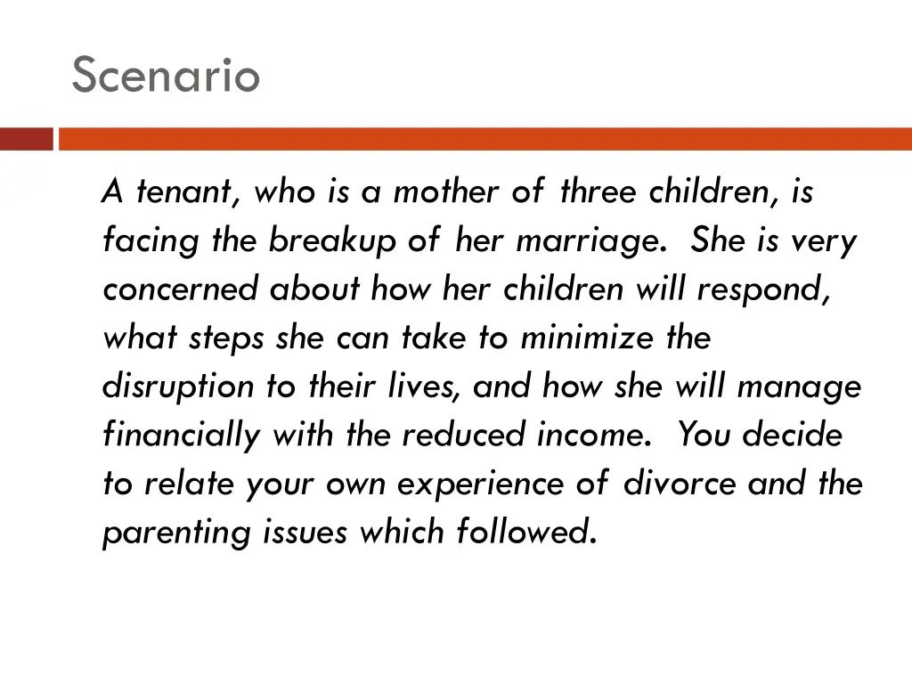 scenario