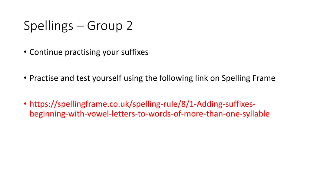 spellings group 2