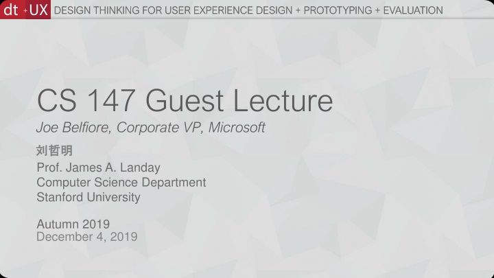design thinking for user experience design