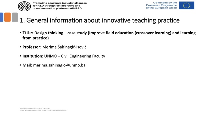 1 general information about innovative teaching