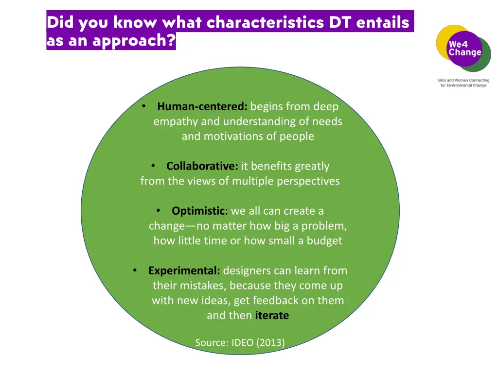 did you know what characteristics dt entails