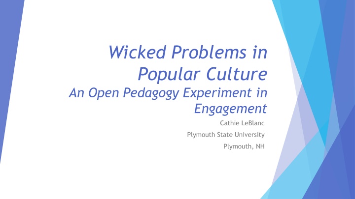 wicked problems in popular culture an open