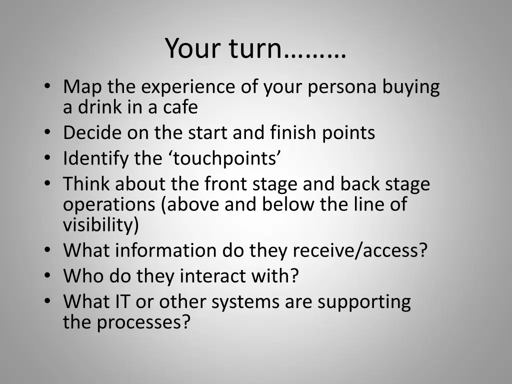 your turn