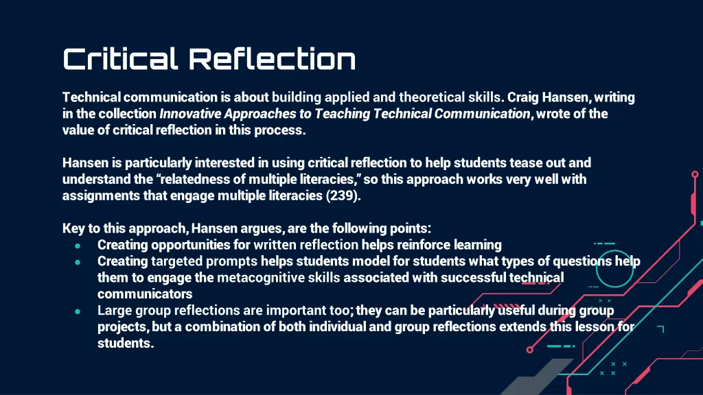 critical reflection