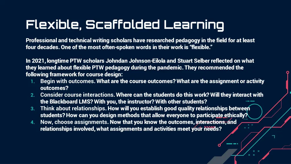 flexible scaffolded learning
