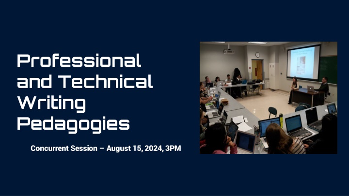 professional and technical writing pedagogies