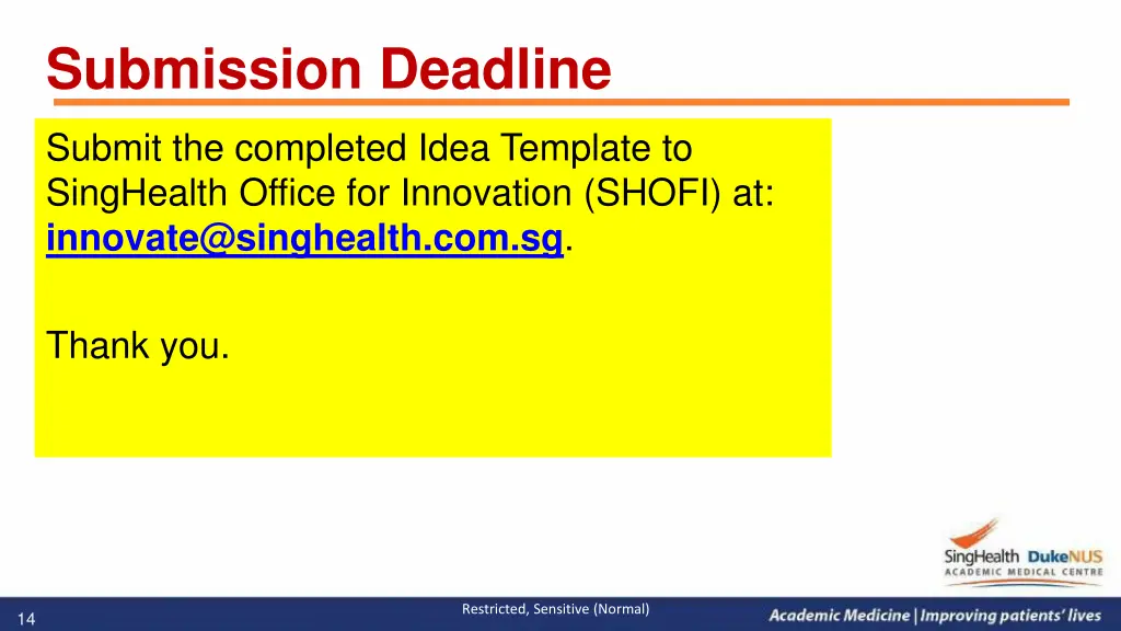 submission deadline
