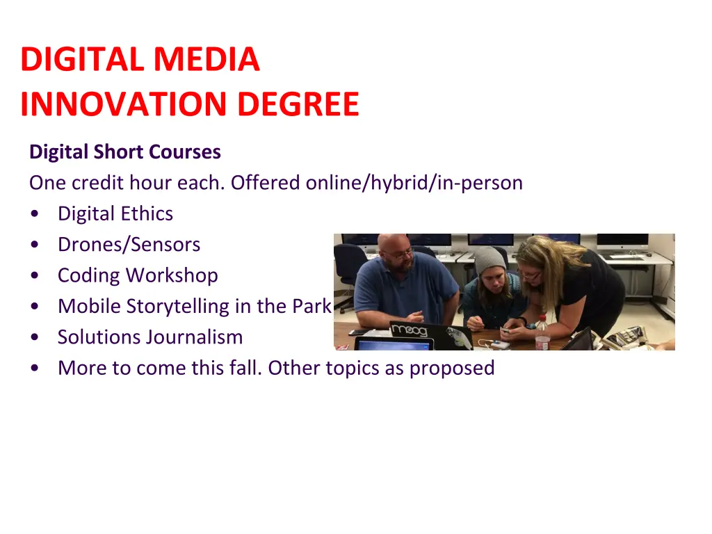 digital media innovation degree
