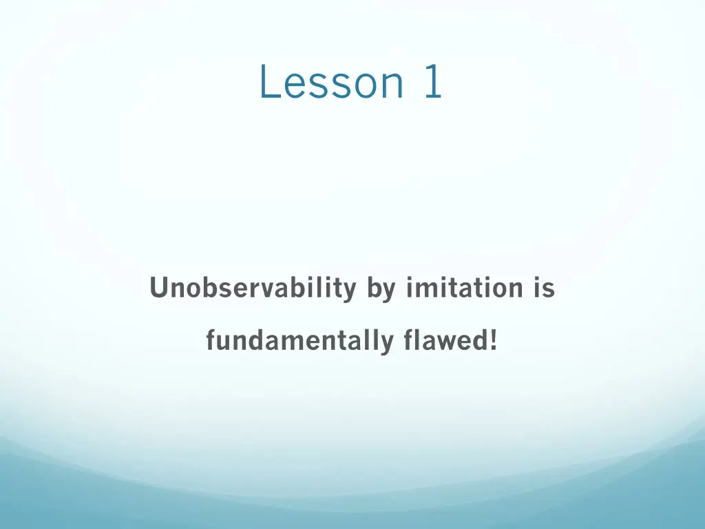 lesson 1