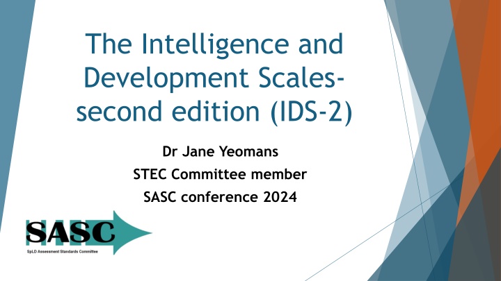 the intelligence and development scales second