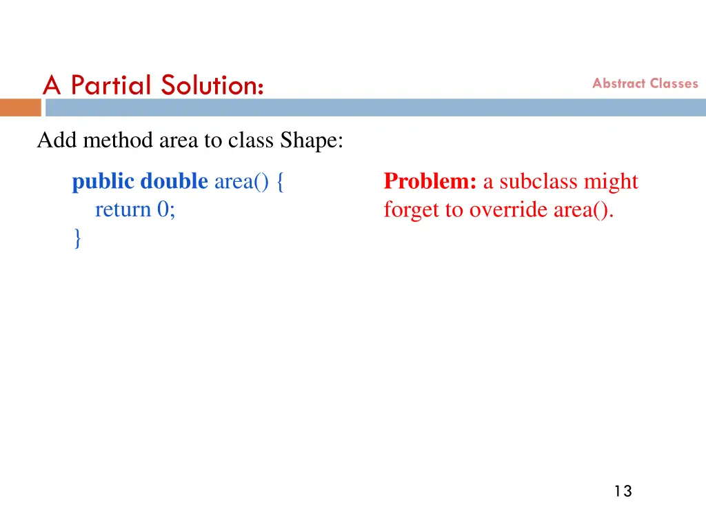 a partial solution