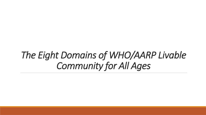 the eight domains the eight domains of community