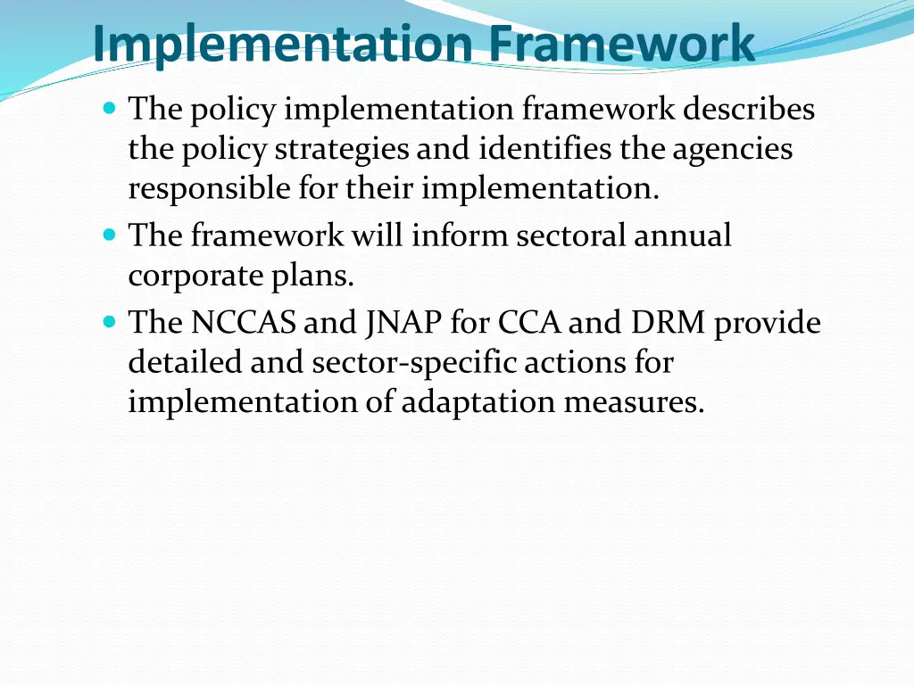 implementation framework