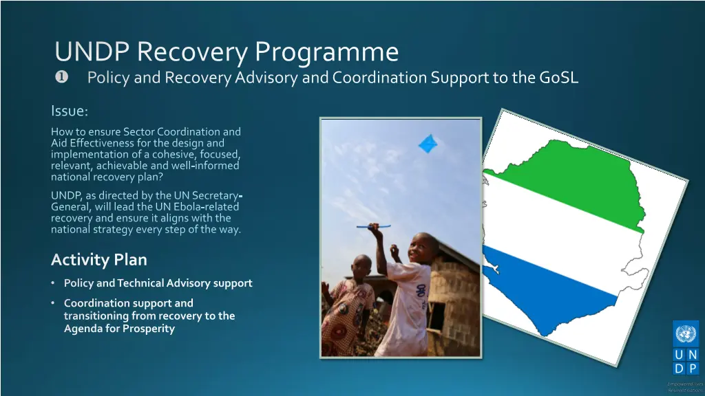 undp recovery programme policy and recovery