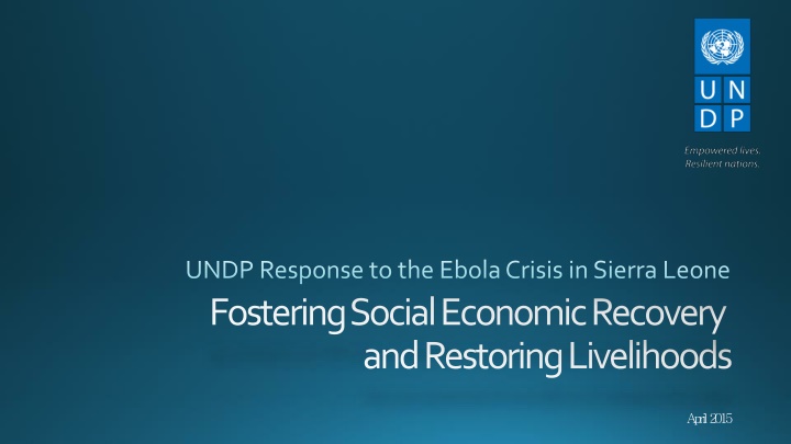 undp response to the ebola crisis in sierra leone