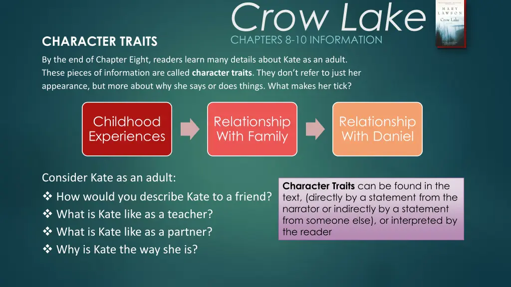 crow lake chapters 8 10 information 3