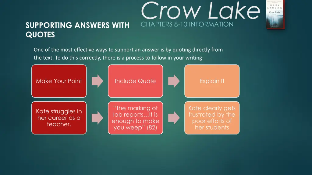 crow lake chapters 8 10 information 6