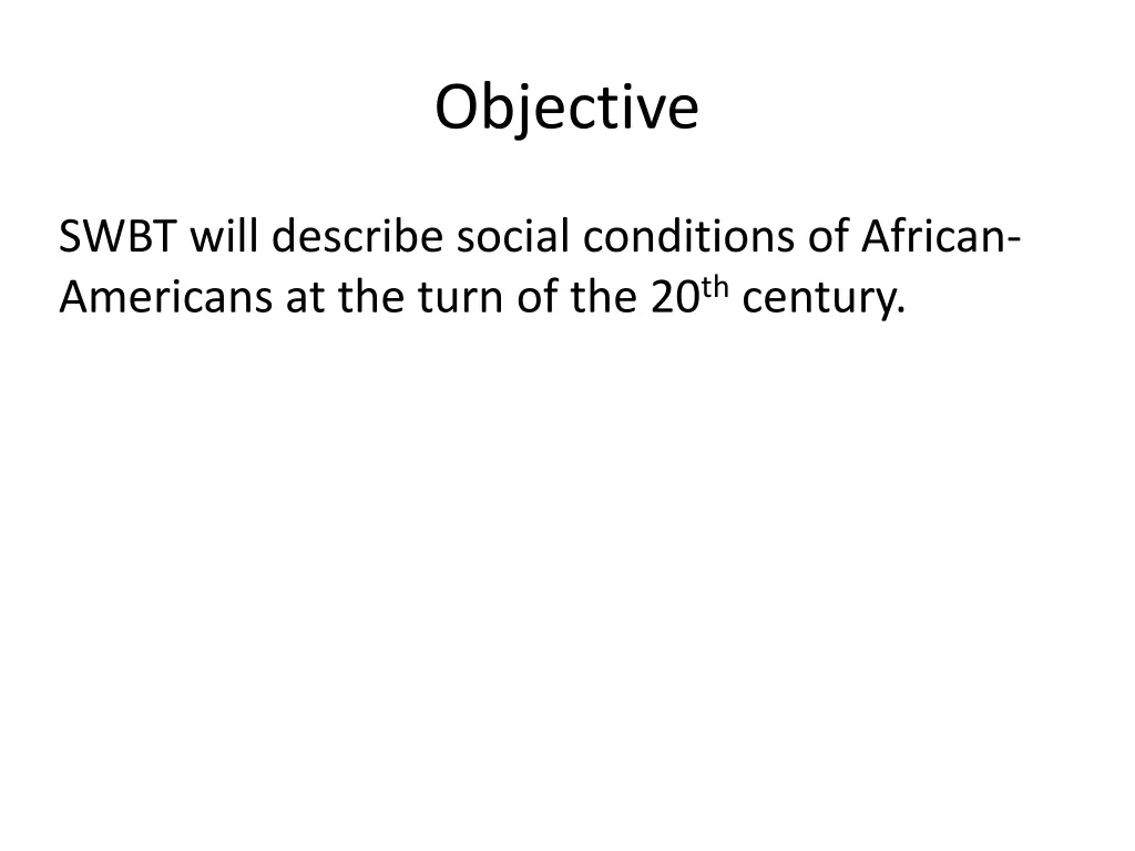 objective