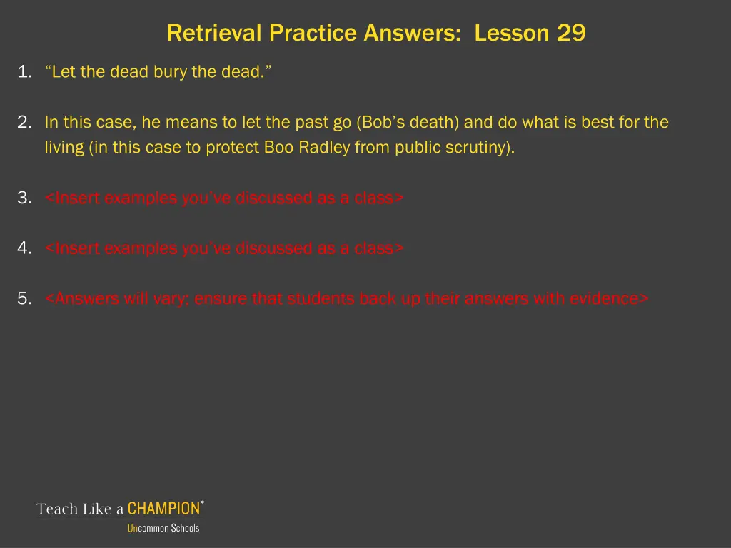 retrieval practice answers lesson 29