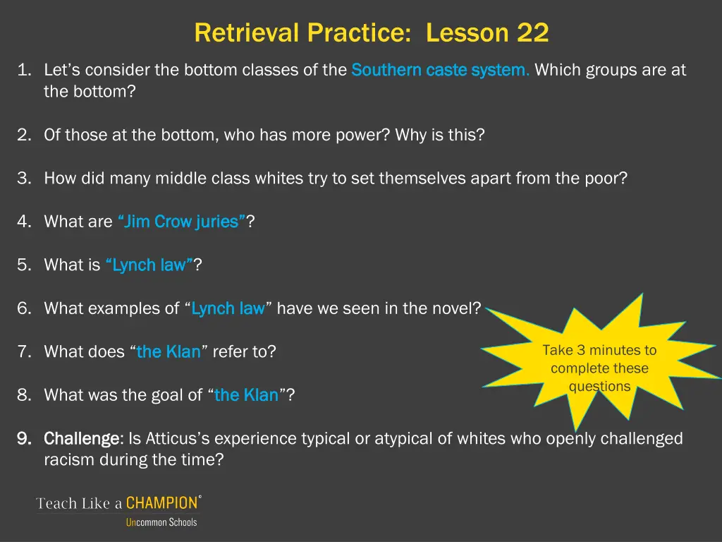 retrieval practice lesson 22