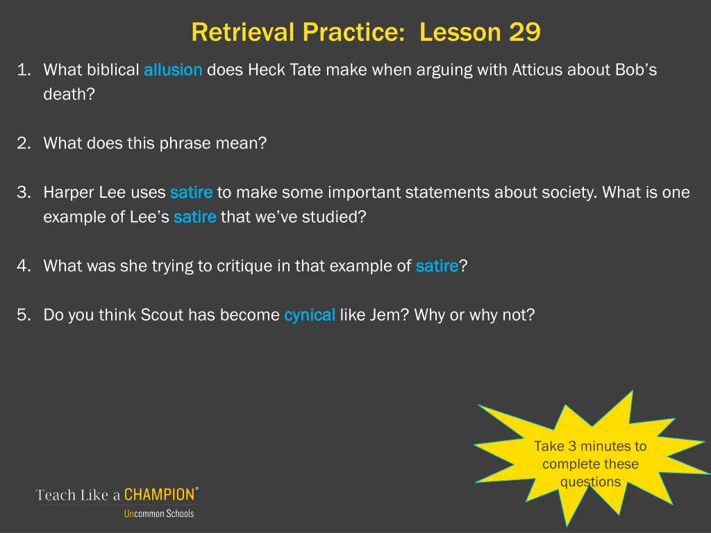 retrieval practice lesson 29