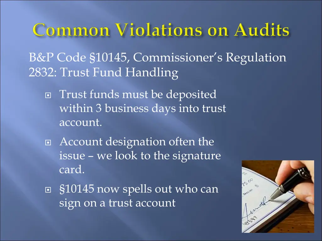 b p code 10145 commissioner s regulation 2832