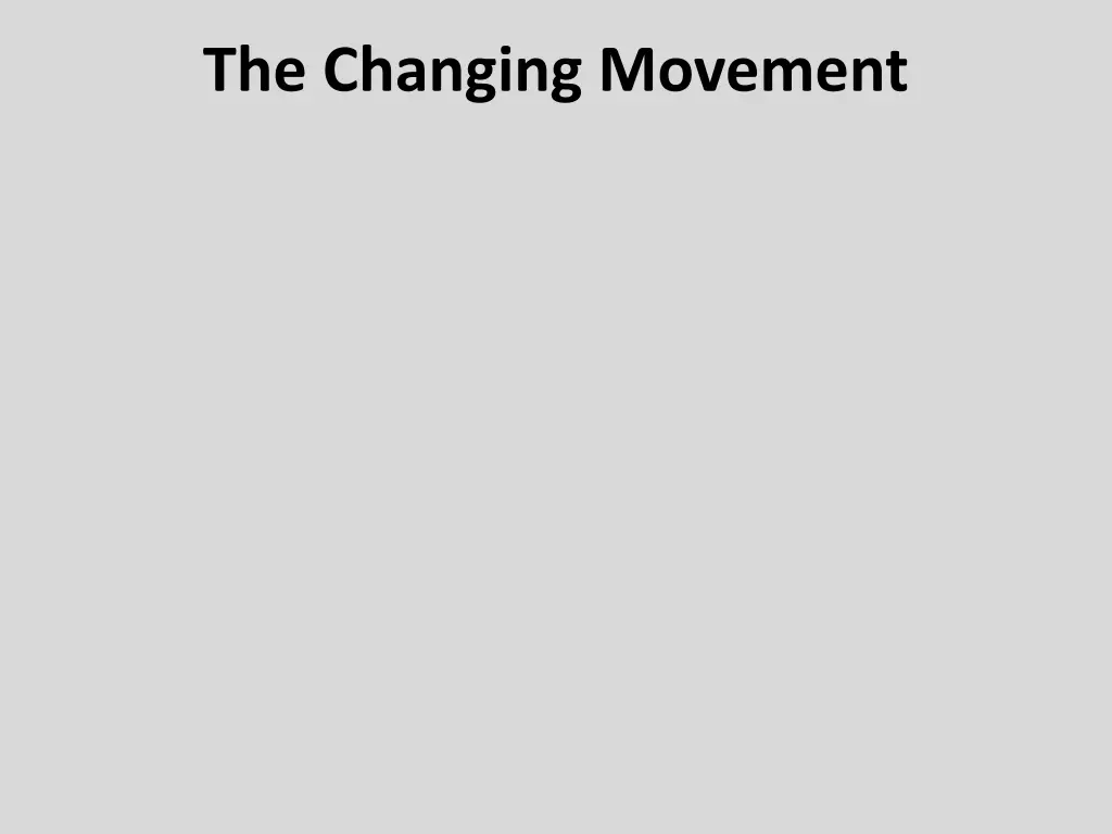 the changing movement 1