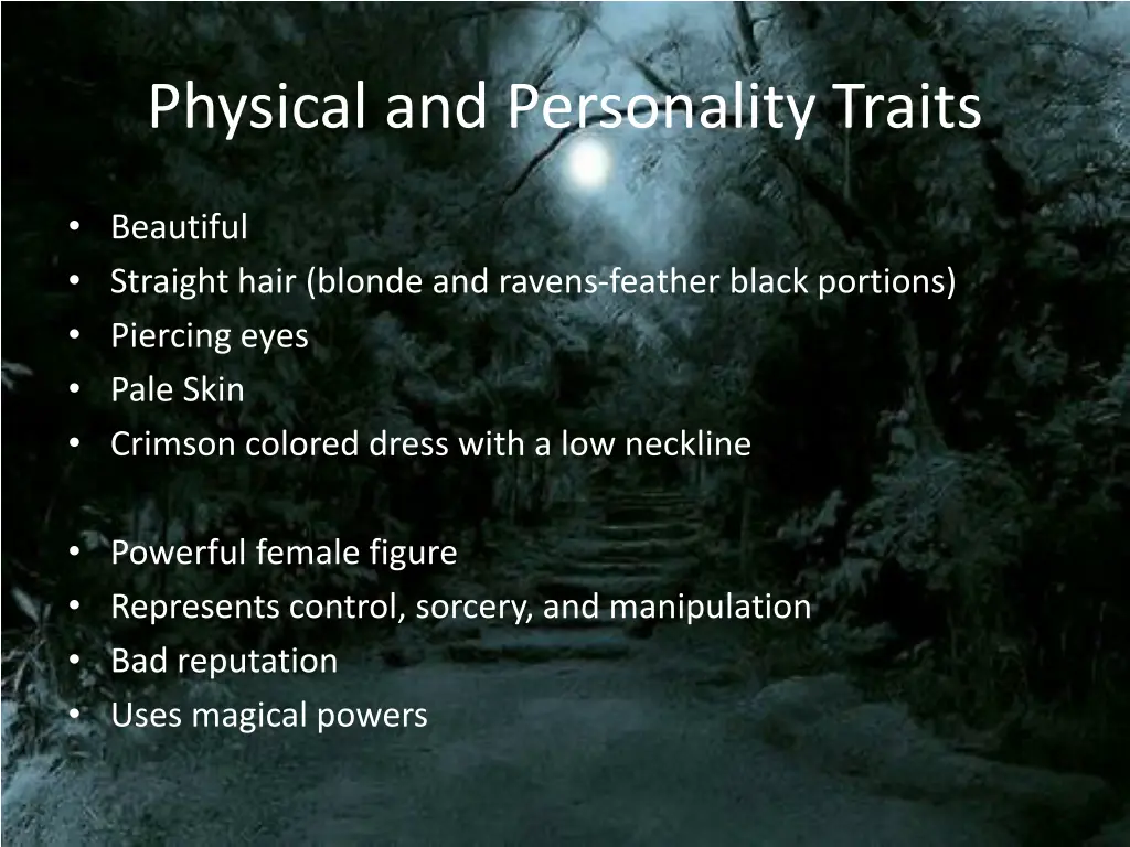 physical and personality traits