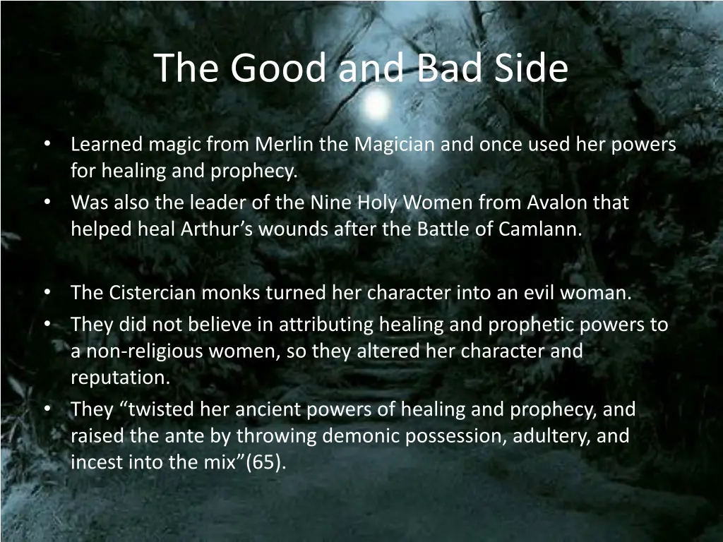 the good and bad side