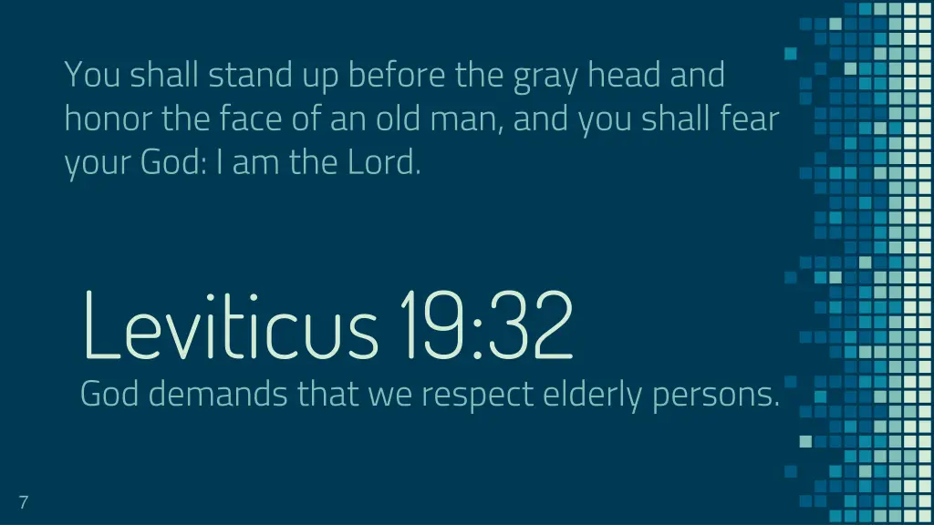you shall stand up before the gray head and honor