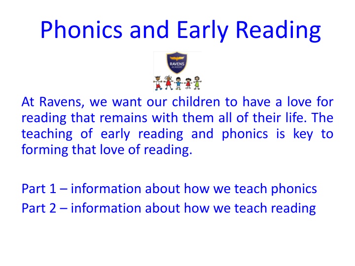 phonics and early reading